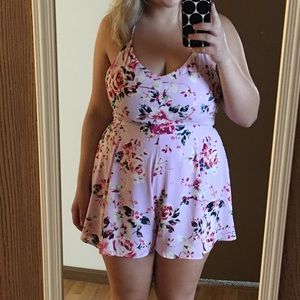 Express Floral Tie Romper